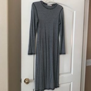 Long Sleeve Striped T Shirt Dress